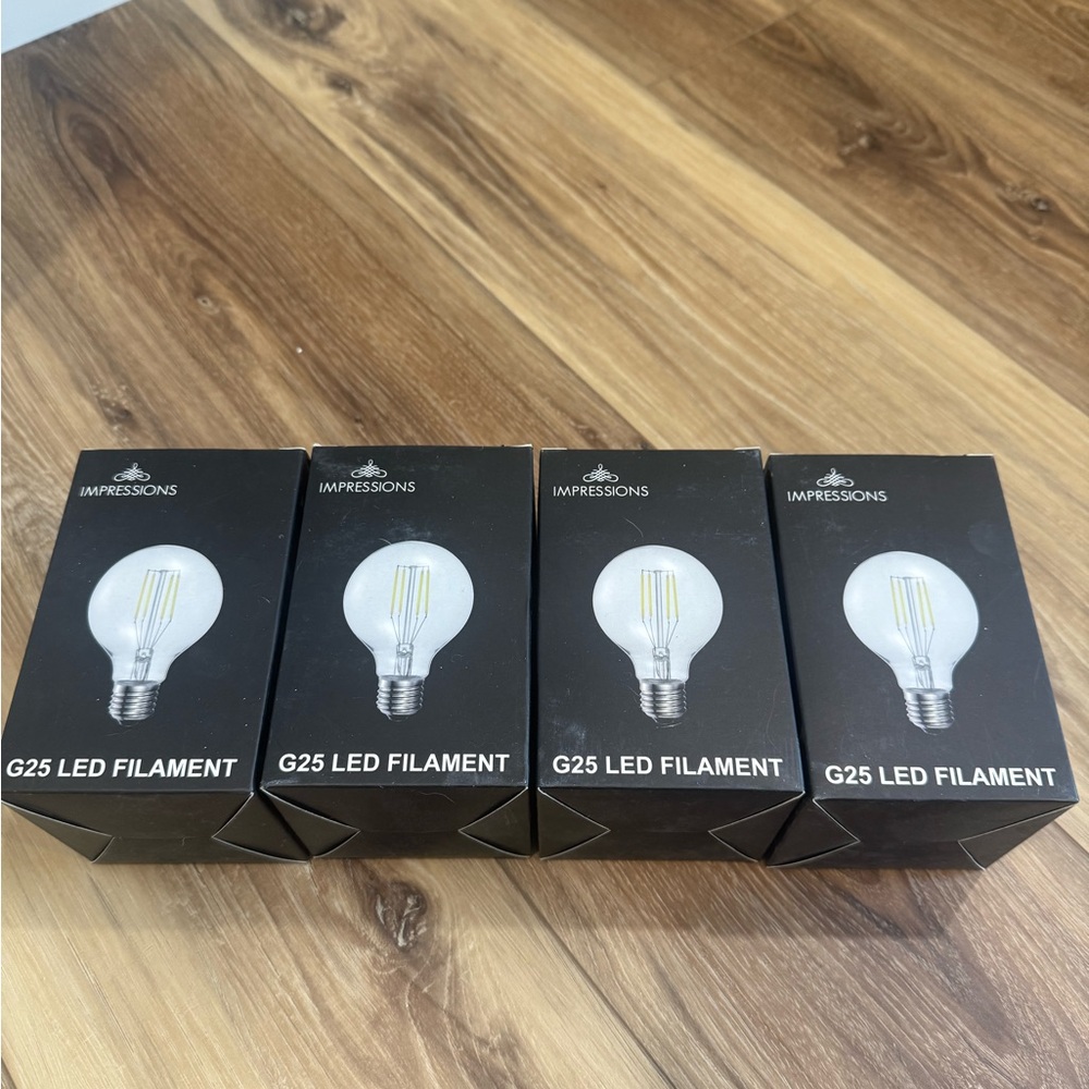 Impressions LED Filament Bulbs - Black and White